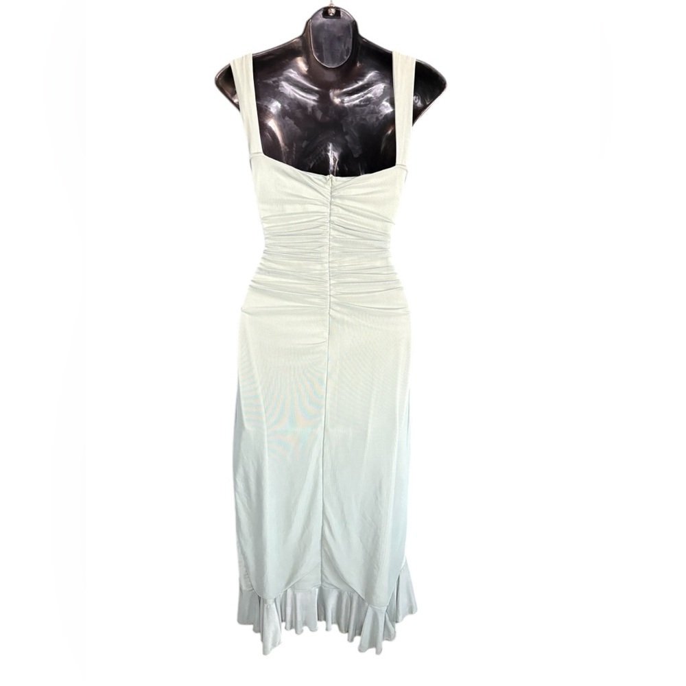 Unbranded Sleeveless Bodycon Dress Tassel Tulle Ruffle
Split Summer Ruched Midi - Picture 3 of 10